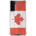 Canada Flag Distressed Galaxy S21 FE Clear Case